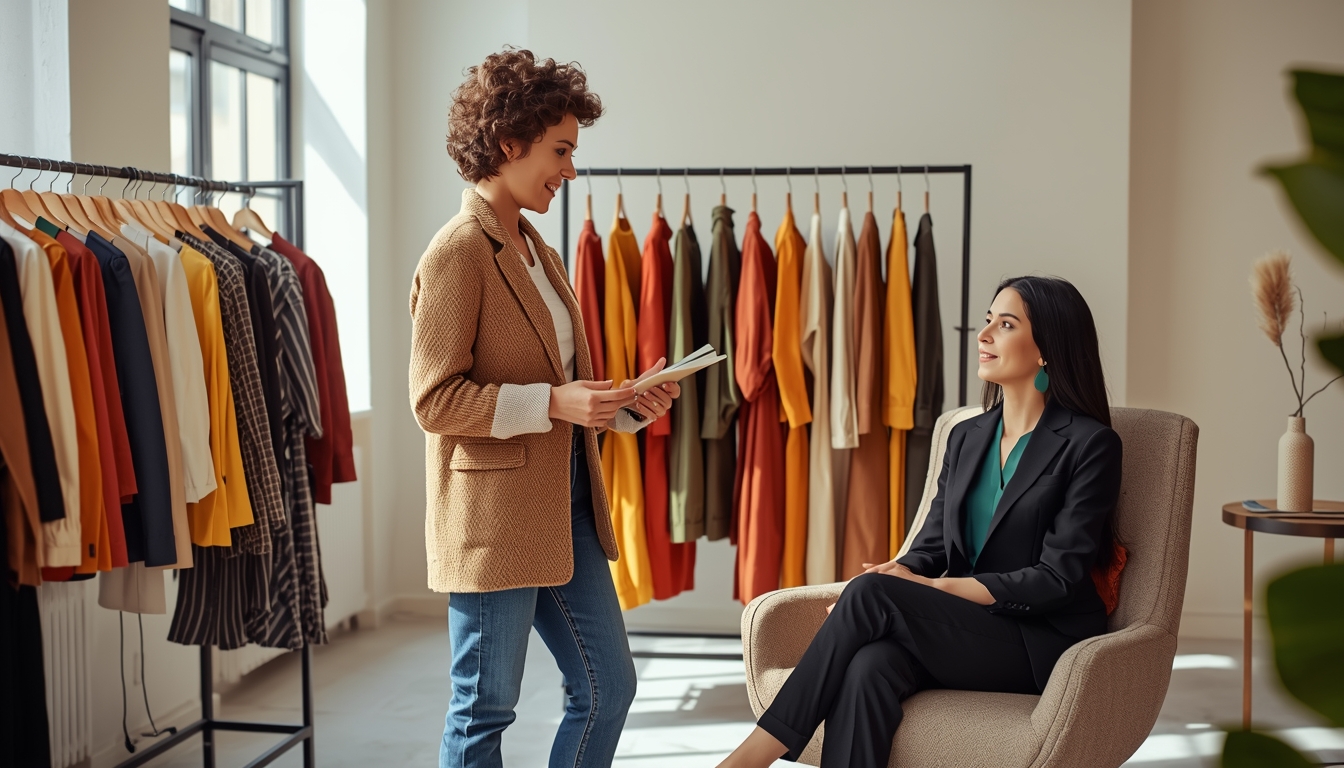 Professional color analysis consultation